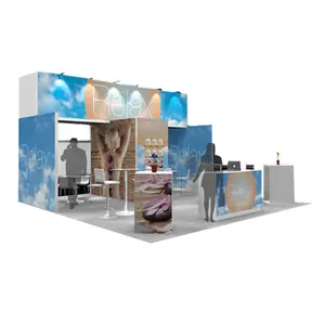 Trading Business Ideas Modular Construction Expo Stand With Exhibition Floor System