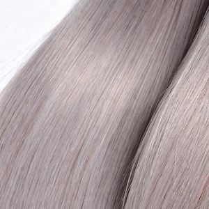 Fasci di tessitura dei <span class=keywords><strong>capelli</strong></span> umani <span class=keywords><strong>grigi</strong></span> brasiliani 1B all'ingrosso dell'onda diritta Ombre in estensione dei <span class=keywords><strong>capelli</strong></span> di doppia trama della macchina di riserva - Product Image 5