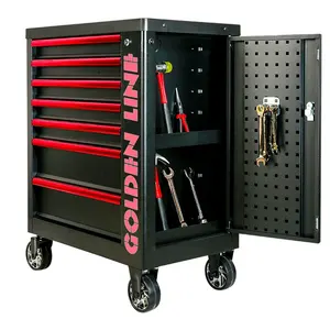 Rolling Metal Tool Box Cabinet Storage Chest Drawer Toolbox Garage with Hand Tools Sets