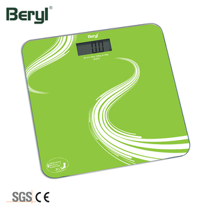 Heißer Verkauf: Digitale elektronische Personenwaage mit quadratischem Gehäuse aus gehärtetem Glas, 150 kg Tragkraft - Product Image 2