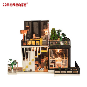IIECREATE Foresta di Settembre Casa in Miniatura in Legno a 2 Piani Non Finita Fai-da-Te con Luci e Musica Giocattolo Educativo per Bambini - Product Image 4