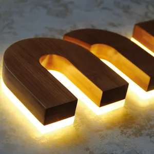 LED 3D las letras de canal de señalización/firma luminiscente retroiluminada carácter al aire libre/iluminación interior letreros electrónicos fabricante