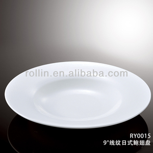 Restaurante y <span class=keywords><strong>hotel</strong></span> utiliza microondas 9 "redondo de cerámica de porcelana plato de abulón de aleta de tiburón - Product Image 1