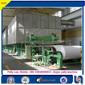 Capacity Medium 8 ton/days from scraps paper, virgin pulp recycling printout the paper production line - Product Image 1