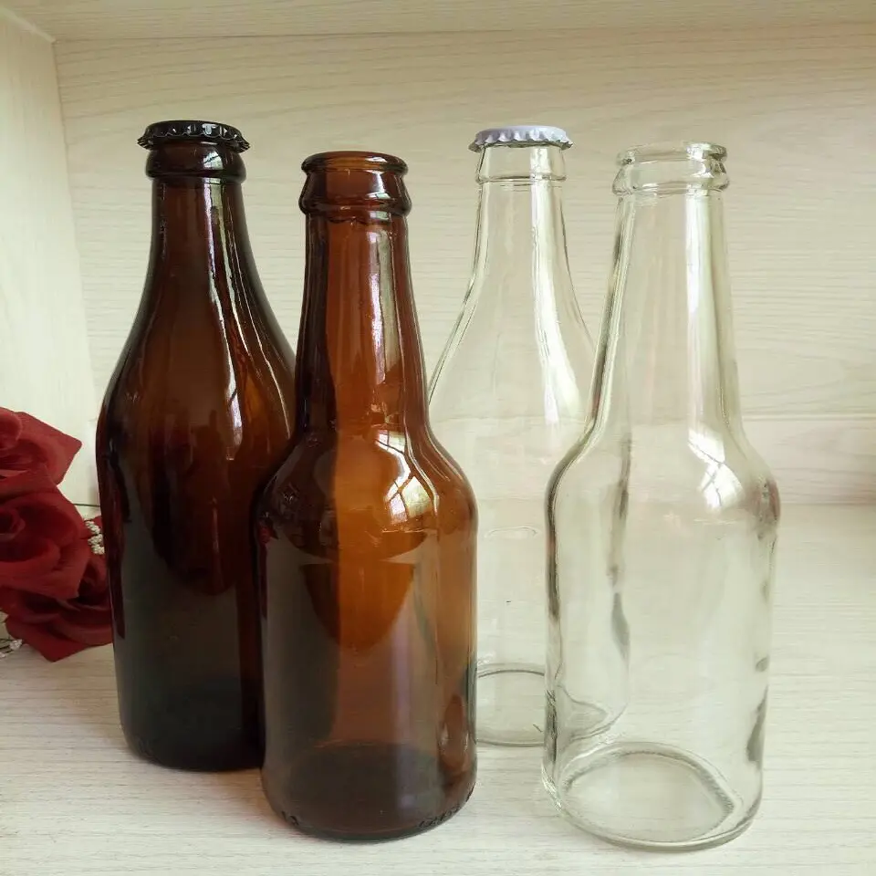 अनुकूलित आकार ब्राउन एम्बर बियर कांच की बोतल 750ml में सस्ती कीमत के साथ
