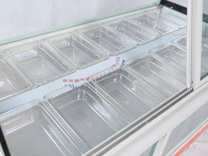 Vitrina de vidrio deslizante para helados, <span class=keywords><strong>expositor</strong></span> de helados usados, Vitrina refrigerada - Product Image 3