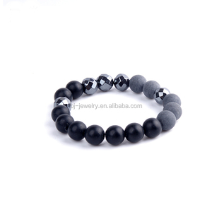Hommes Perlé <span class=keywords><strong>Chakra</strong></span> Pierres De Lave Pierre Perlée Hommes Bracelet Bijoux - Product Image 3