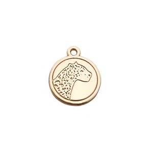 2019 Nice design petit logo de marque personnalisé gravé pendentif étiquettes de bijoux en métal pour bracelet - Product Image 5