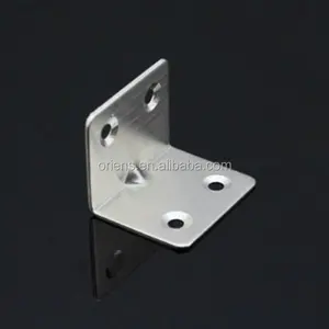Support d'angle en acier galvanisé, 10 pièces, support d'angle en fer personnalisé OEM