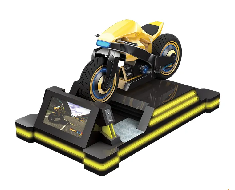 खेल खेल 9D आभासी वास्तविकता मल्टीप्लेयर वी. आर. मोटरबाइक रेसिंग गति सिम्युलेटर
