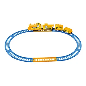 Cheap Electronic Simulated Model Rail Toy Truck Car Railway Trains Track Slot Toy for Kids