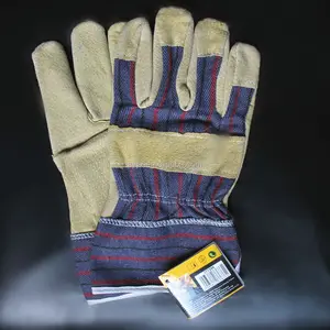 Pig leather hand glove industrial hand gloves