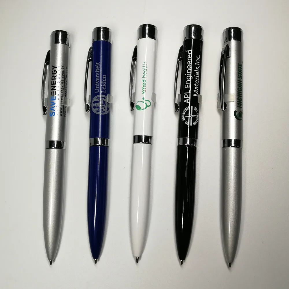 Advertising Promotional Pen Custom Logo LED Projector Pen Light Up Projection Torch Ballpoint Pen