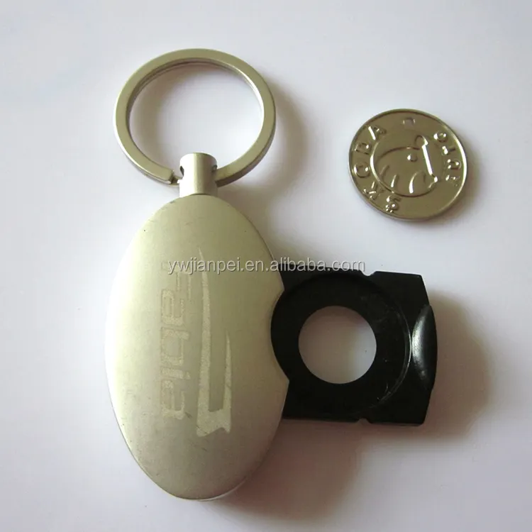 Skoda Auto Promotion Gift Coin Holder Keychain