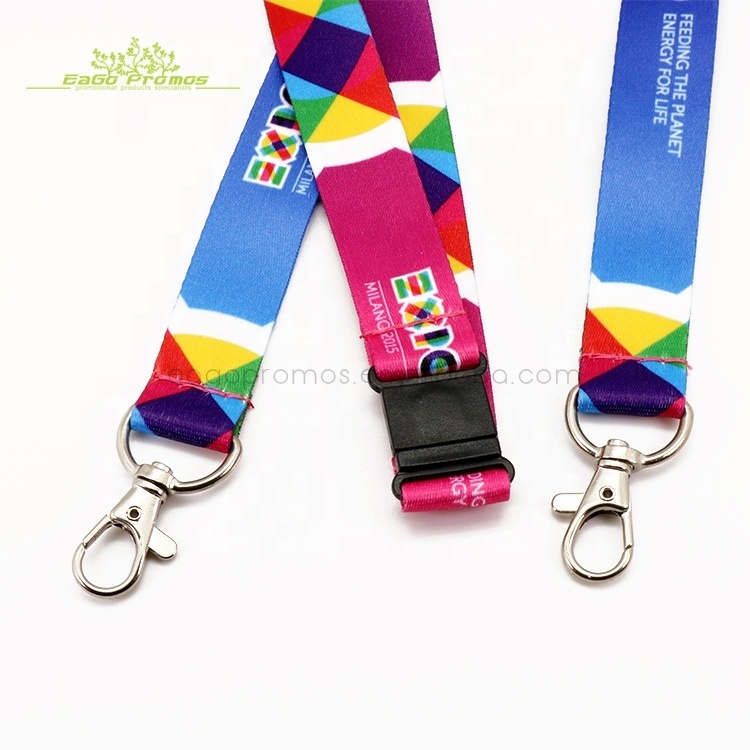 2026 Custom Sublimation Polyester Printed Fashion Satin Lanyard Id Card Holder With Lanyard Image 5