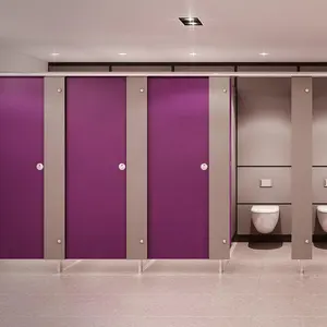 HPL laminato compatto Wc sistema di partizione HPL Fenolico Laminato Compatto Wc Cubicolo Sistema di Partizione