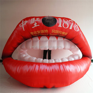 नेत्रगोलक के साथ विशाल inflatable मुंह गुब्बारा - Product Image 3