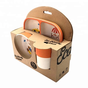 Set da pranzo per bambini Jogo De Jantar eco-friendly all'ingrosso in fibra di bambù cucina personalizzata per bambini nuovo supporto sostenibile per bambini - Product Image 4