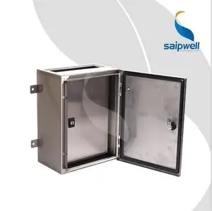 Saipwell DIY Custom IP66 CE Waterproof Large Electrical Enclosure Outdoor Stainless Steel Electrical Box Metal