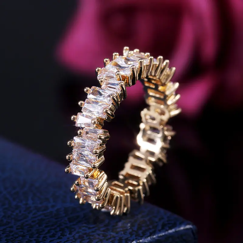 CAOSHI Artesanal Anel de Dedo 925 de Prata Anéis de Ouro para As Mulheres Homens Jóias Zircon Casal Anéis para Casamentos e Engajamento