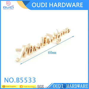 Personnalisé étiquette métallique insigne autocollant boucles gravé votre logo pour mode haute qualité <span class=keywords><strong>sac</strong></span> - Product Image 2