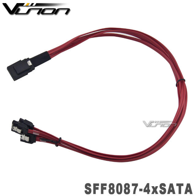 Mini SAS SFF-8087 A 4 Porte SATA 3.0 7pin Cavo Di Prolunga Dati - Foto 11