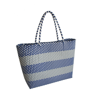 Borsa da Spiaggia in Materiale Naturale per il Tempo Libero all'Aperto, Borsa a Tracolla Intrecciata in PP Fatta a Mano - Product Image 1