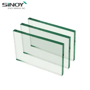 Feuille de verre flottante transparent, 6mm, 100 pièces