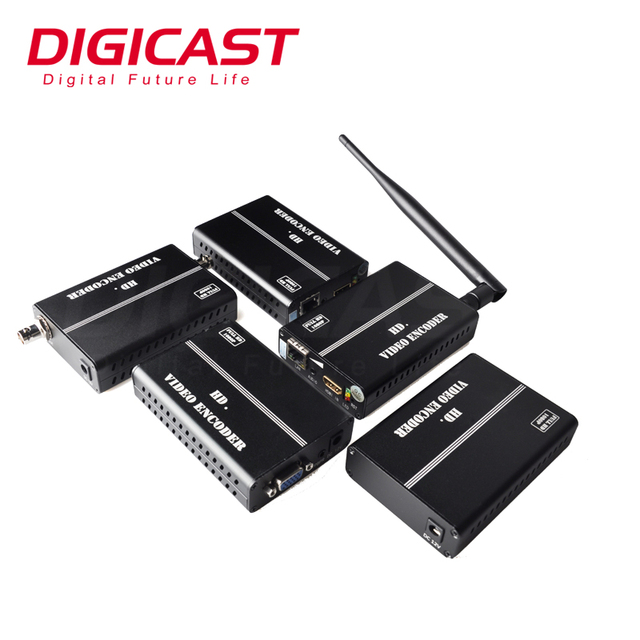 Real-Time IPTV Streaming Cable TV Digital Encoder With Built-in Chargeable Battery