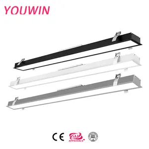 Yw36 iluminação linear suspensa com design de superfície, iluminação pendente de luz led