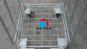 Tùy Chỉnh Nhiệm Vụ Nặng Nề Thép Lưới Lồng Cuộn Xe Đẩy Container Mạ Kẽm Có Thể Gập Lại Kho An Ninh Xe Đẩy - Product Image 4