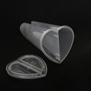 Vasos de Plástico Transparente en Forma de Corazón, Vasos Desechables para Beber, Dos Sabores en un Solo Vaso, Libres de BPA - Product Image 1