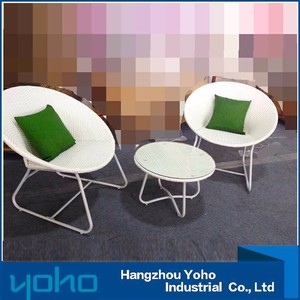 Conjunto <span class=keywords><strong>Bistro</strong></span> reclinable muebles de mimbre sillas con mesa y dos Taburetes - Product Image 5