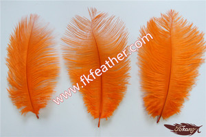 Naranja Avestruz Ajuste de la Pluma de Artesanía BRICOLAJE Pluma de Avestruz Para la Fiesta de Cumpleaños Decoraciones - Product Image 5