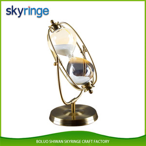 Meilleur Vente <span class=keywords><strong>Qualith</strong></span> Bonne nouveauté metalen cadre art unique rotation sable minuterie boutique - Product Image 3