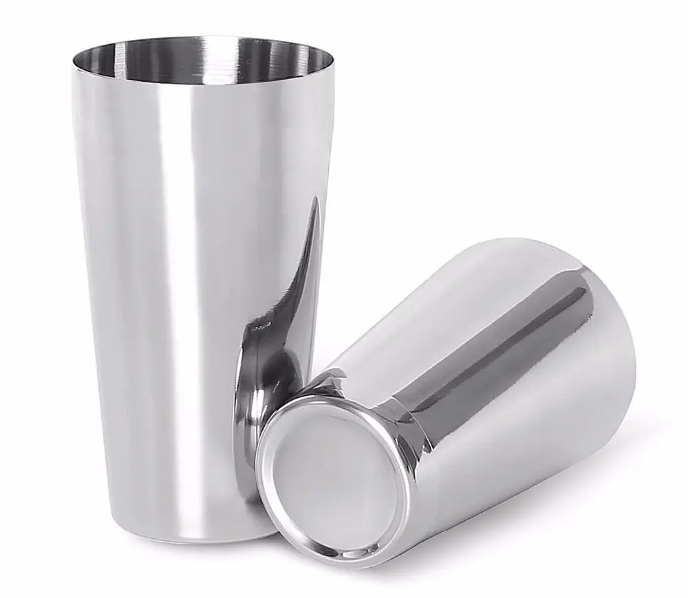 18oz stainless steel Boston Cocktail Shaker18oz Weighted & 26oz Unweighted Boston Cocktail Shaker Bar Set