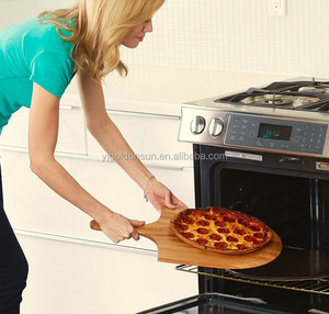 <span class=keywords><strong>Planche</strong></span> <span class=keywords><strong>à</strong></span> <span class=keywords><strong>pizza</strong></span> en bois d'acacia pour servir - Product Image 6
