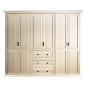 Moderno guardaroba di personalizzazione di appendere i vestiti di legno cosmetico closet organizer con cassetti