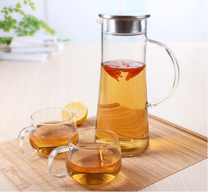 High borosilicate glass kettle large capacity glass cold water juice glass