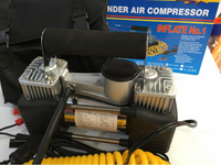 Gonfleur de pneus à Double cylindre robuste, Mini pompe de voiture Portable, compresseur d'air de voiture numérique 12v