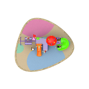 Ensemble d'équipements de jeux d'extérieur en plastique pour enfants de la <span class=keywords><strong>série</strong></span> Champignon de la maternelle avec toboggan, équipement de divertissement pour enfants - Product Image 6