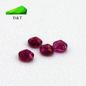 卸売ラウンドカットルース宝石用原石天然未処理鳩血ルビー宝石用ブレスレット作り - Product Image 6