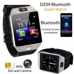 Sıcak satış!!! Bayan akıllı kol saati DZ09 kamera desteği SIM kart ile cep telefonları için - Product Image 2