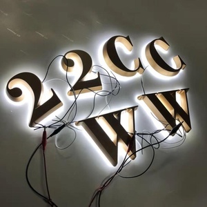 Lettere in Acrilico <span class=keywords><strong>con</strong></span> Illuminazione LED Dorata ad Alta Luminosità, Spessore 25mm, Insegna Alfabetica <span class=keywords><strong>con</strong></span> Luce LED - Product Image 4
