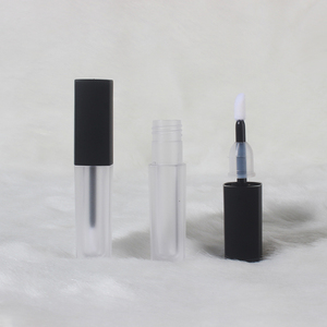 Ống Nhỏ Son Bóng Mờ Ống Nhựa Mỹ Phẩm Hình Vuông Son Dưỡng Môi Màu Trắng Mờ Chai Son Rỗng Đóng Gói Màu Đen - Product Image 4