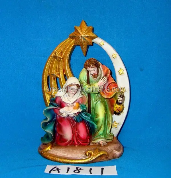 Polyresin nativity set for Christmas decoration