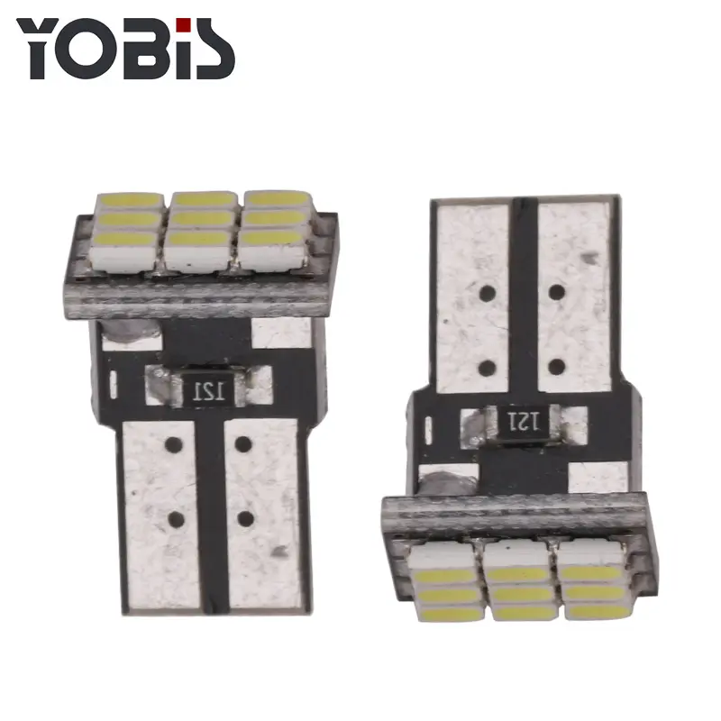 Yobis-luces LED automotrices T10, Color blanco, 12 voltios, venta al por mayor