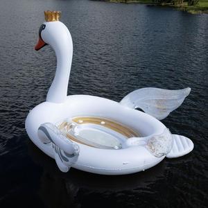 NOUVEAU Grand canard gonflable pour fête, île de plaisir, flotteur de détente, 6 personnes - Product Image 4