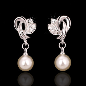 Boucles d'oreilles pendantes en imitation perle vintage de haute qualité, or rose, bijoux de mode pour femmes, cadeau de mariage ou d'anniversaire, vente en gros <span class=keywords><strong>E224</strong></span> - Product Image 6
