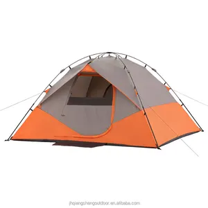 Достаточно большой, для 6 человек гарантирует надежную защиту от ветра и дождя, легкая складная Trail мгновенный купол палатка